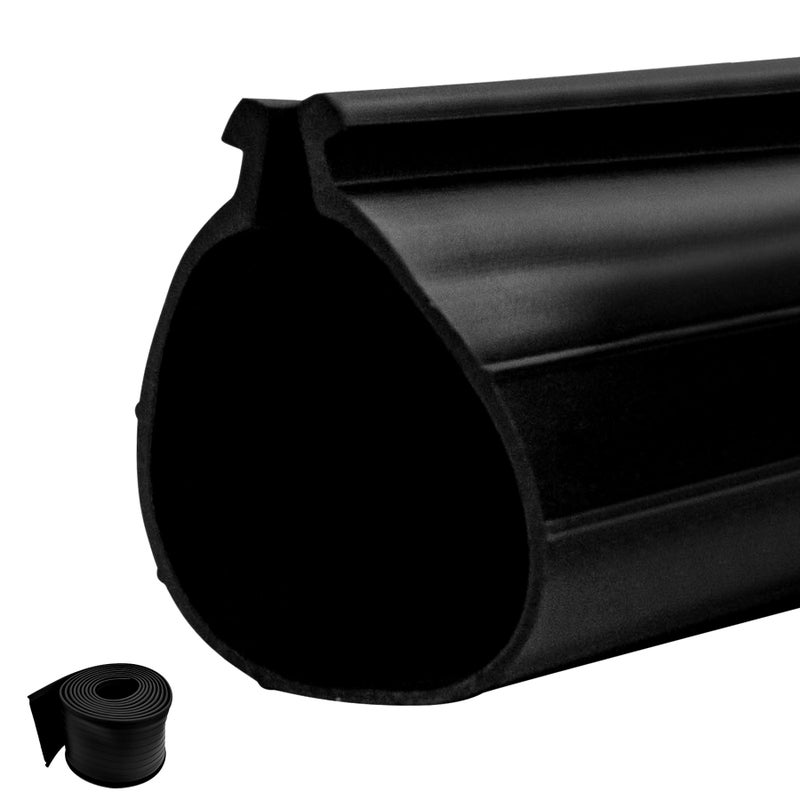 Earthtec Garage Door Seals - 9 FT Fit for Clopay Single Slot Garage Door Rubber Bottom Weather Seal Replacement Weatherproof Weather Stripping - Image 1